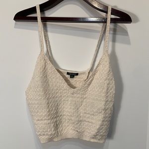 Knitted crop top! Cute and easy to style with any outfit!